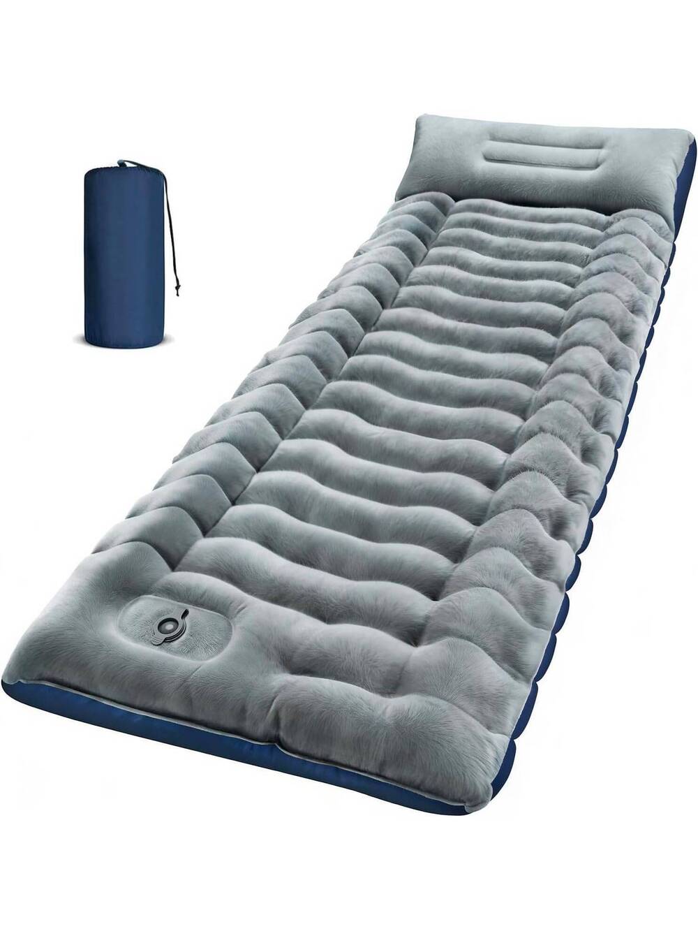 Camping Sleeping Pad - 9.2R-Value, Ultralight Inflatable Mat, Built-in Foot Pump